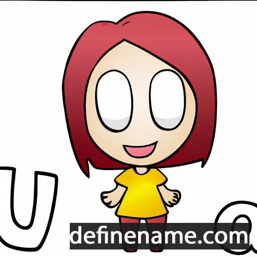 cartoon of the name Una