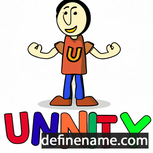 cartoon of the name Unity