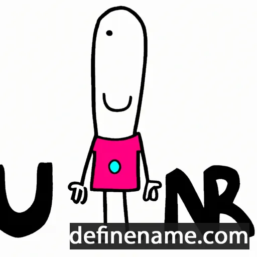 cartoon of the name Unnr