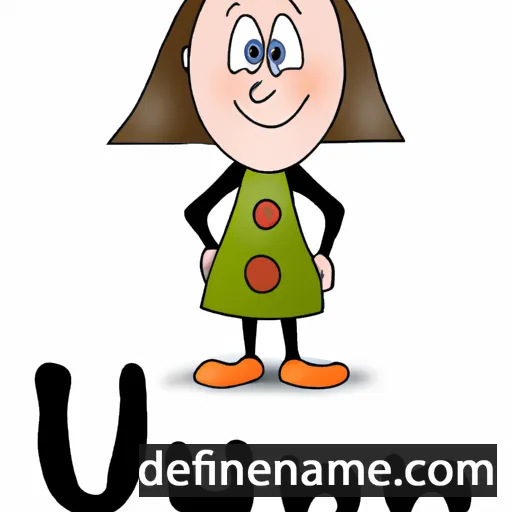 cartoon of the name Unnur