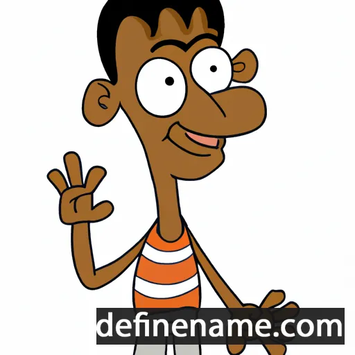 cartoon of the name Upendo