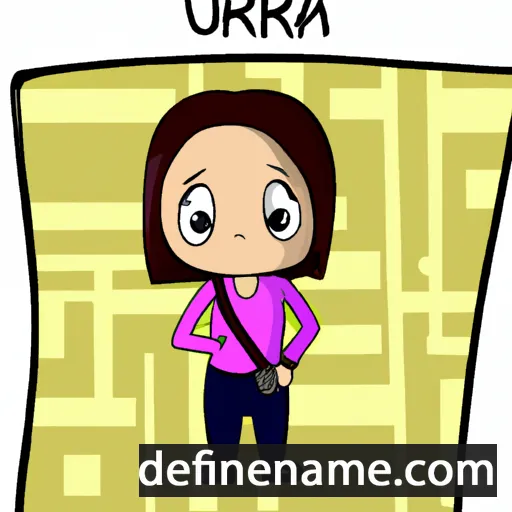 cartoon of the name Urbana