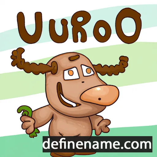 cartoon of the name Urho