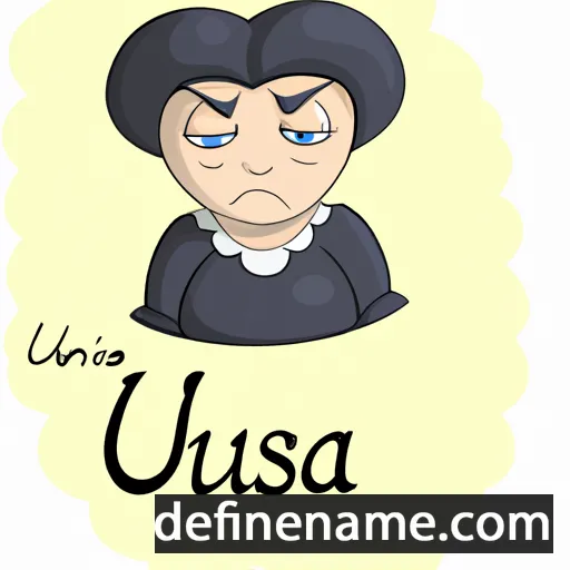 cartoon of the name Uršula