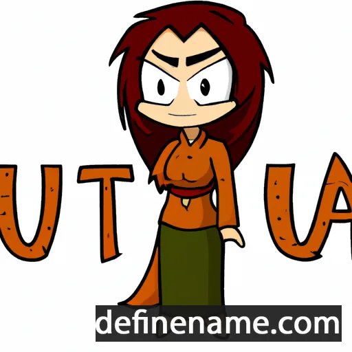 cartoon of the name Utari