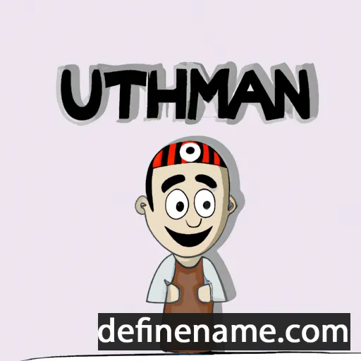 cartoon of the name Uthman