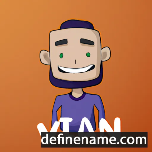 cartoon of the name Văn