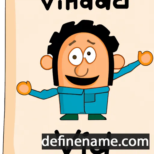 cartoon of the name Vahid