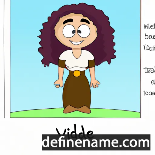 cartoon of the name Vahide