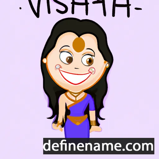 cartoon of the name Vaishnavi