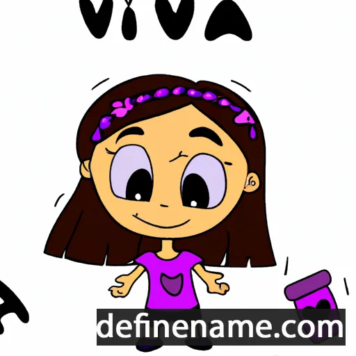 cartoon of the name Vaiva