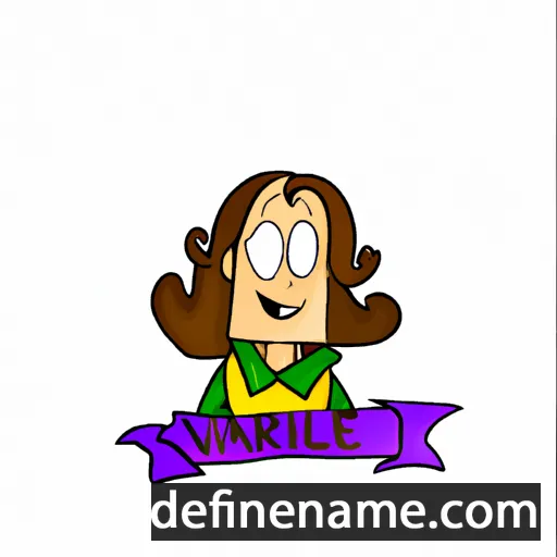 cartoon of the name Valarie