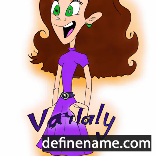 cartoon of the name Valary