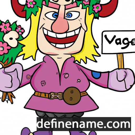 cartoon of the name Valborg