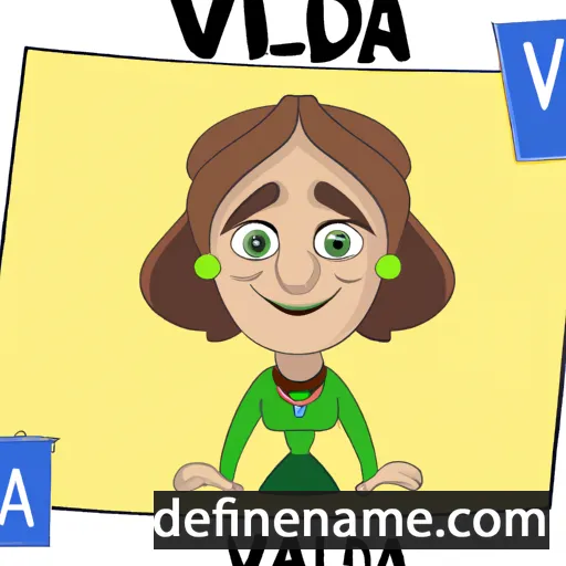 cartoon of the name Valda