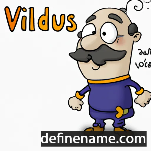 cartoon of the name Valdís