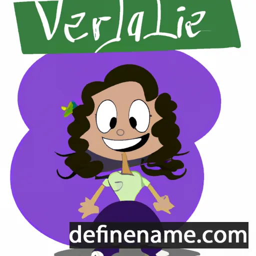 cartoon of the name Valéria