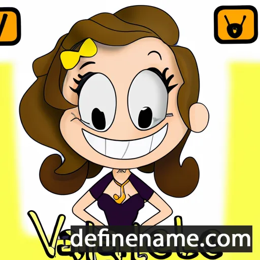 cartoon of the name Valérie