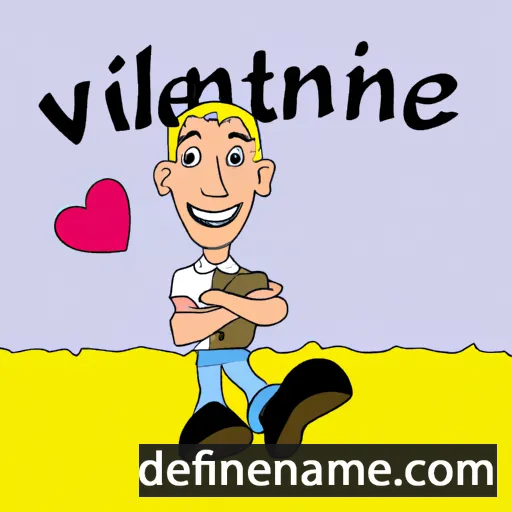 cartoon of the name Valentijn