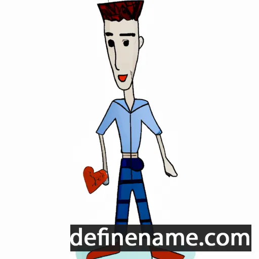 cartoon of the name Valentim