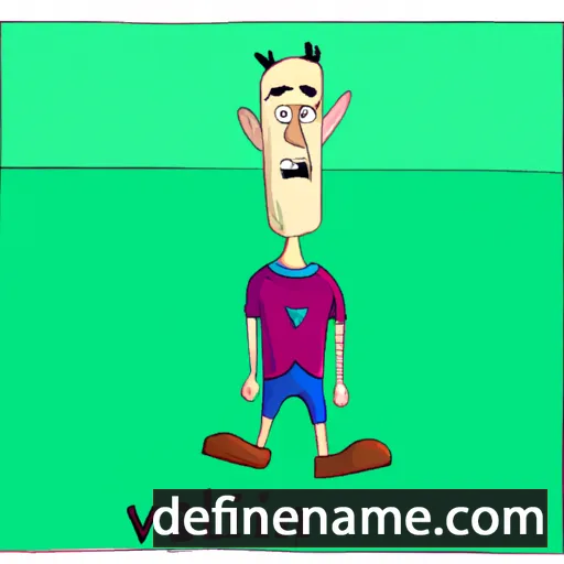 cartoon of the name Valentin