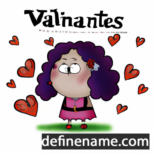 cartoon of the name Valentinas