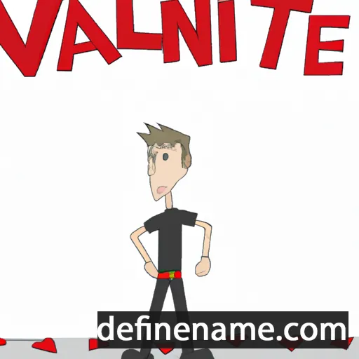 cartoon of the name Valentine