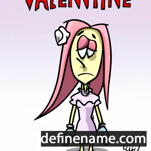 cartoon of the name Valentine