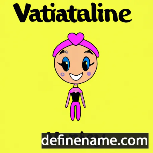 cartoon of the name Valentyna