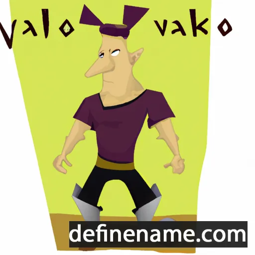 cartoon of the name Valko