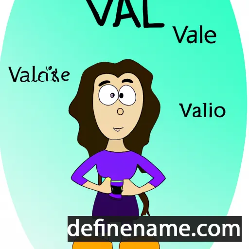 cartoon of the name Valli