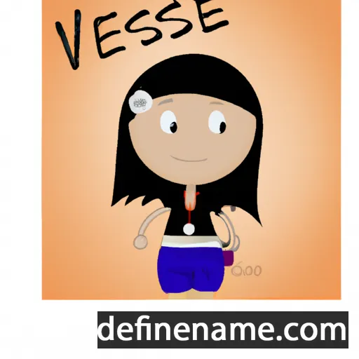 cartoon of the name Vanesa