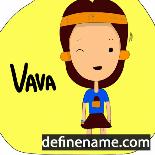 cartoon of the name Vanja