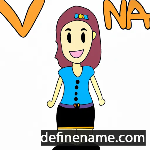 cartoon of the name Vanna