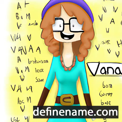 cartoon of the name Vanna