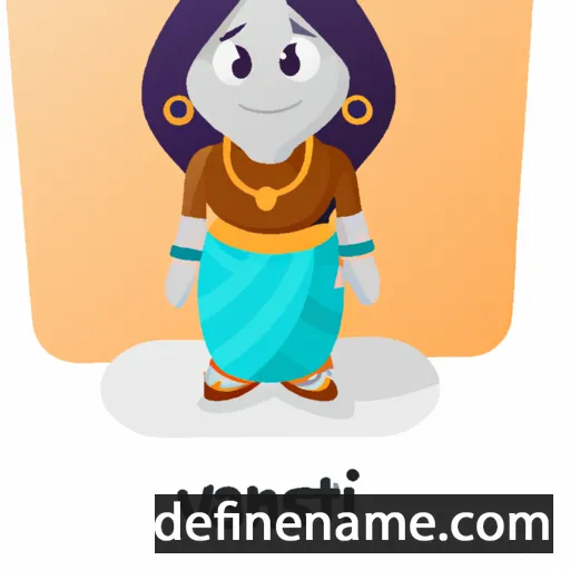 cartoon of the name Vasanti