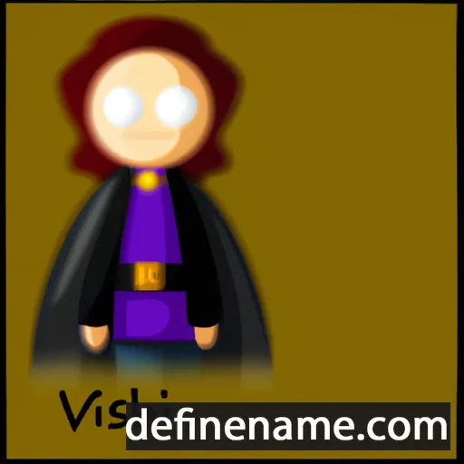 cartoon of the name Vashti