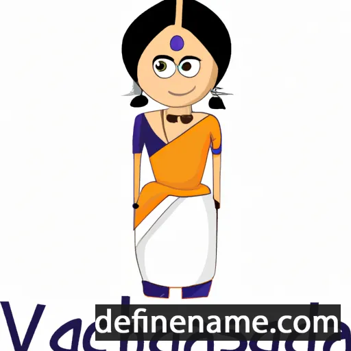 cartoon of the name Vasundhara