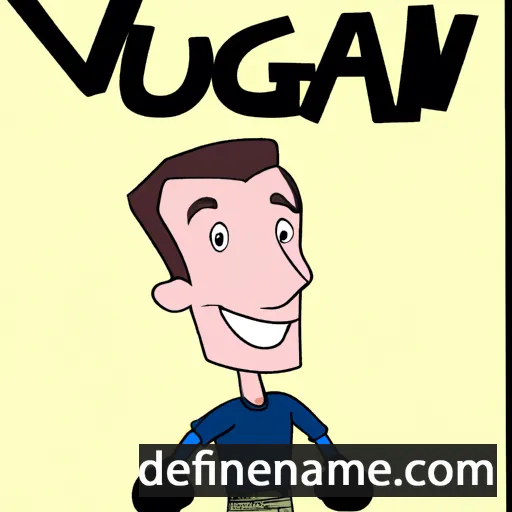 cartoon of the name Vaughn