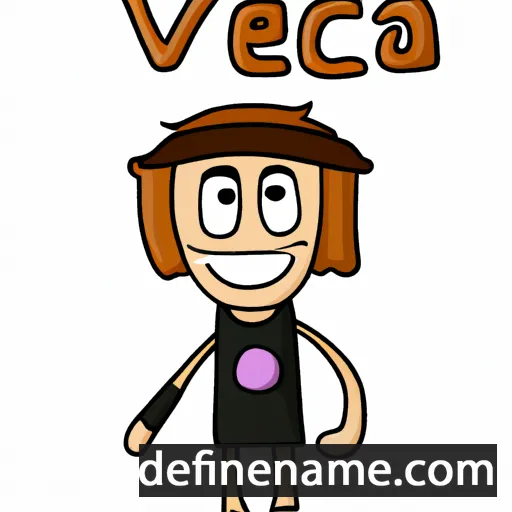 cartoon of the name Veca