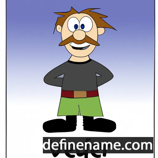 cartoon of the name Vegard