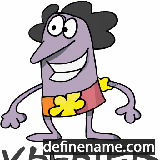 cartoon of the name Velibor