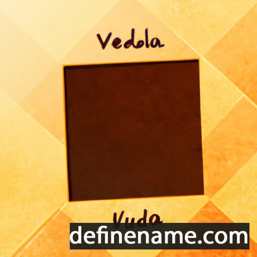 cartoon of the name Vendula