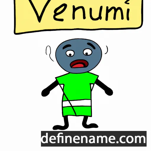 cartoon of the name Veniaminu