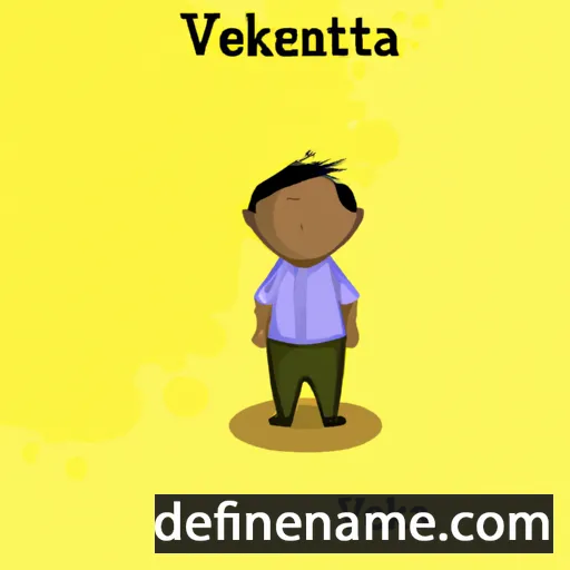 cartoon of the name Venkata