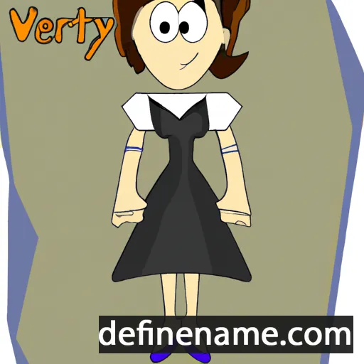 cartoon of the name Verity