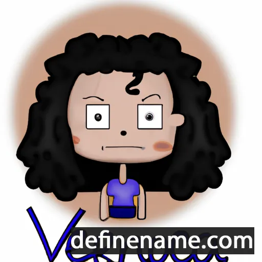 cartoon of the name Verônica