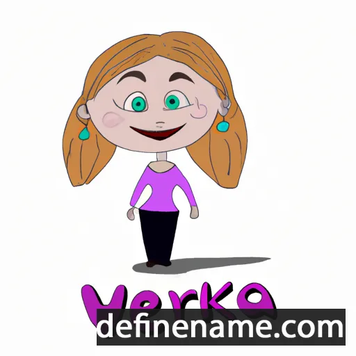 cartoon of the name Veronika