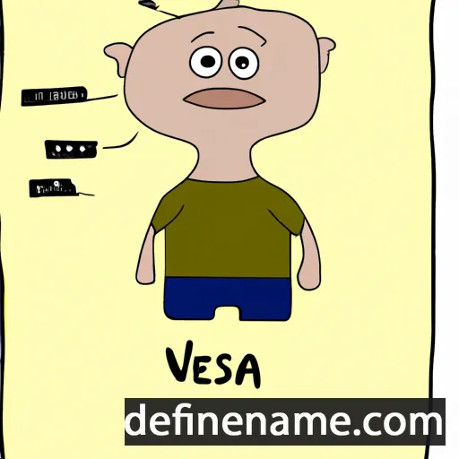 cartoon of the name Vesa