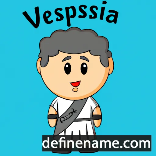 cartoon of the name Vespasian